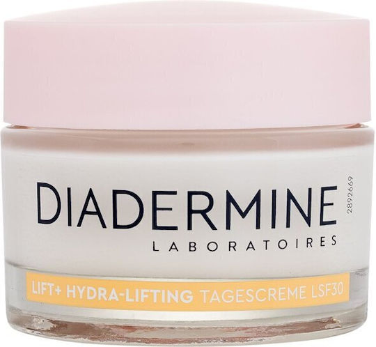 Diadermine Lift+ Hydra-Lifting Cremă Anti-Îmbătrânire de Zi cu Factor de Protecție Solară (SPF) 30 și Acid Hialuronic 50ml