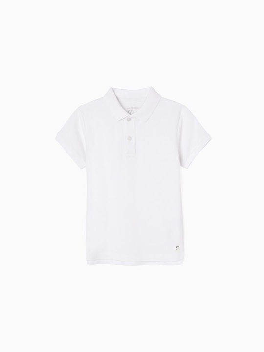 Zippy Kids Polo Short Sleeve White