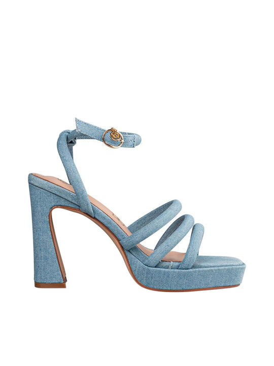 Envie Shoes Damen Sandalen in Blau Farbe
