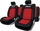 Sparco Car Seat Cover Set 4pcs Polyester Red