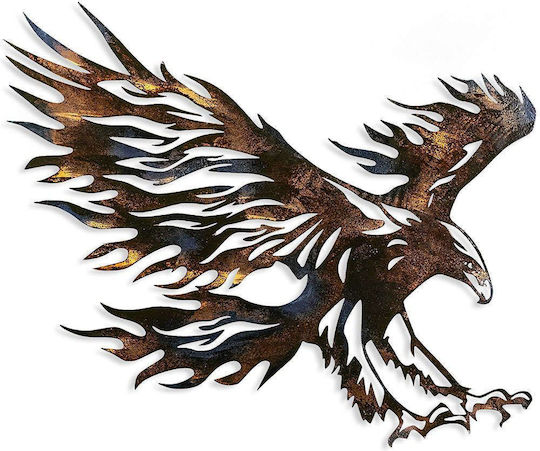 Wallity Wanddekoration Adler Kupfer aus Metall 71x63cm