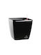 Hydrostab Γλάστρα Πλαστική Glossy Black 18x17x18εκ.