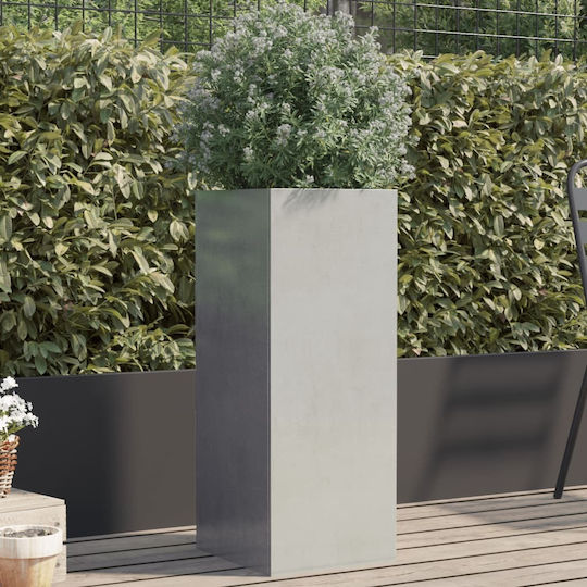 vidaXL Zardinieră Metalică Argintie vidaXL Zardinieră Metalică Argintie