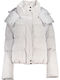Women's Long Puffer Jacket for Winter White 2O0057A347_BIW356WHIT