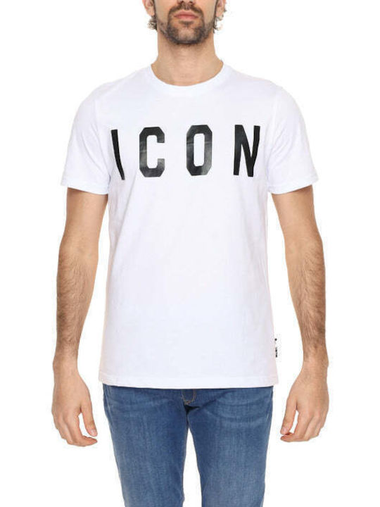 Icon Ανδρικό T-shirt Κοντομάνικο Λευκό