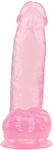 Chisa Novelties Dildo with Scrotum & Suction Cup Pink 18cm