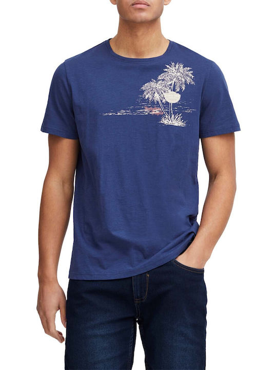 Blend Ανδρικό T-shirt Κοντομάνικο Μπλε