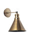 Opviq Lampa De Perete Cu Bază De Bec E27 Auriu 20x29cm