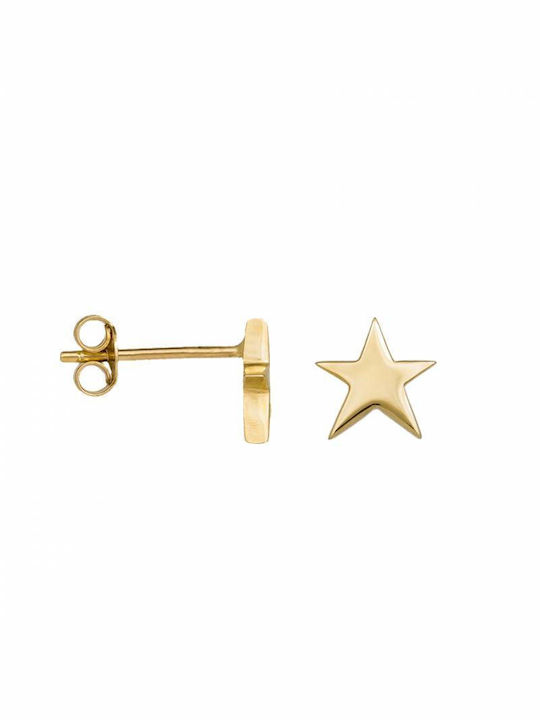 Stud Earrings K9 Stars 047992 047992 047992 Gold 9 Carat