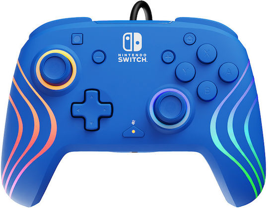 PDP Afterglow Wave Wired Gamepad For Switch Blue