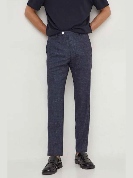 Hugo Boss Herrenhose Anzughose in Slim Passform Blau