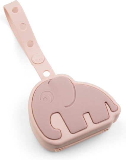 Done by Deer Elphee Pacifier Case Made of Pink Silicone