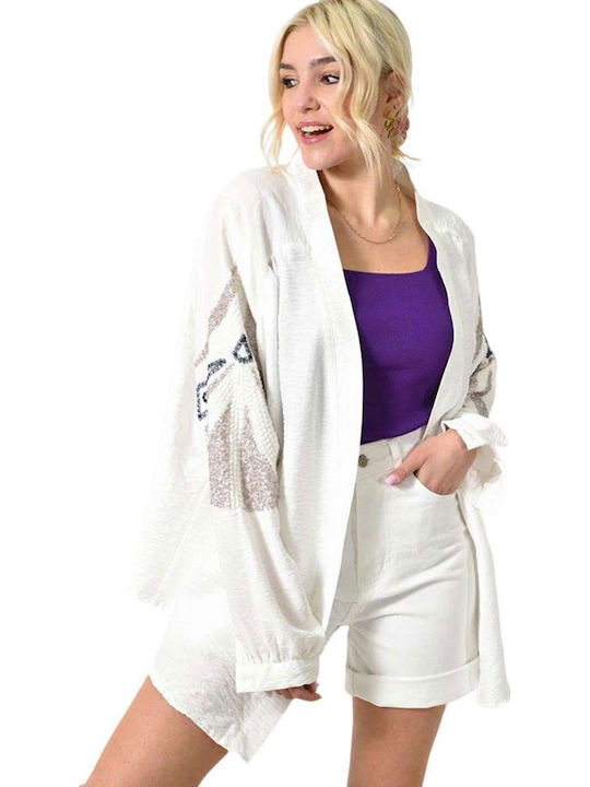 Jachetă de damă white