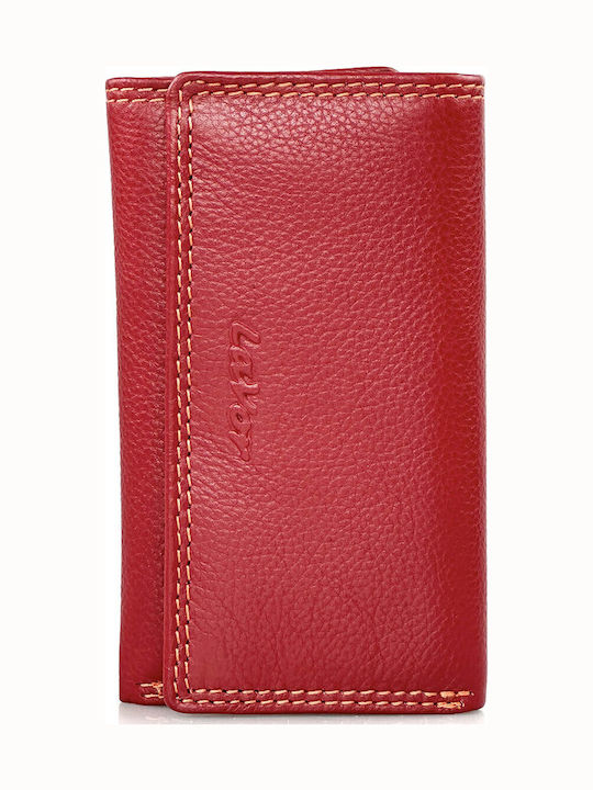 Lavor Leather Key Holder Unisex 1-7244 Red