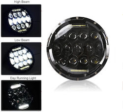 Front Lamp 7" Led Passing, High Beam, Position, Daytime Running Lamp 1 Pc