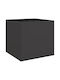 vidaXL Planter Box Plastic Black 49x46x47cm.