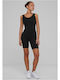 Women's Sleeveless One-piece Shorts Black