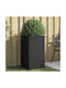 vidaXL Blumenkasten Kunststoff Black 42x75x38cm.