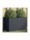 vidaXL Planter Box Plastic Charcoal 62x39x40cm.