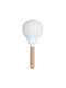 LED Kinderprojektorlampe mit Musterprojektion Weiß 10x10x21εκ.
