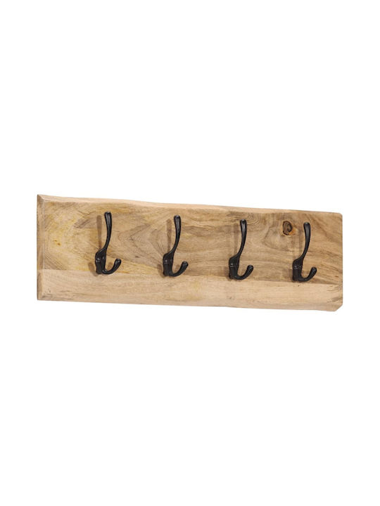 vidaXL Wooden Wall Hanger 82x7x22cm 1pc