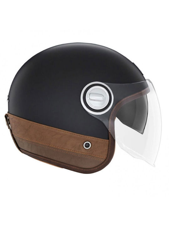 Nox Heritage Motorcycle Helmet Jet ECE 22.06 wi...