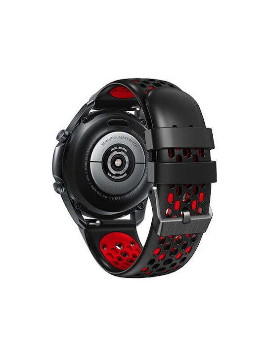 Λουράκι Σιλικόνης Black / Red (Amazfit GTR 4 46mm)