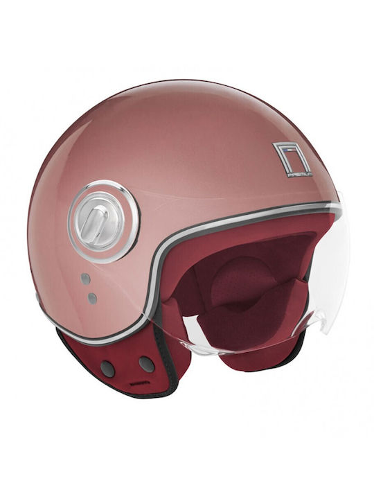 Nox Idol Pink Glod Motorcycle Helmet Jet ECE 22.06