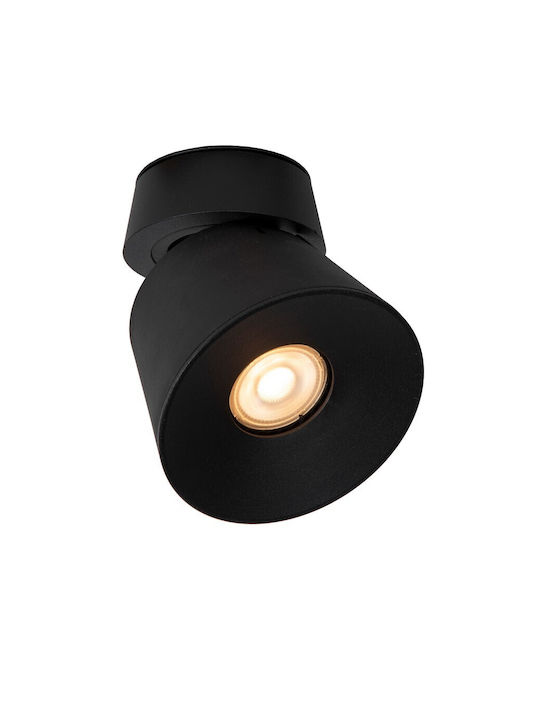Lucide Lightning Μονό Σποτ με Ντουί GU10 σε Μαύρο χρώμα