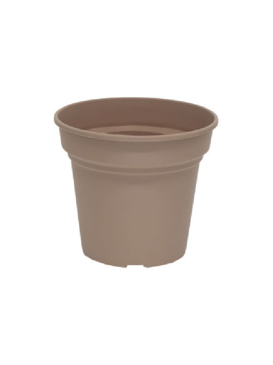 Micplast Daiquiri Flower Pot 25x21.5cm Taupe 11.12.06.17