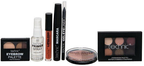 Technic Glam Goals Σετ Μακιγιάζ για Μάτια, Χείλη & Φρύδια 7τμχ