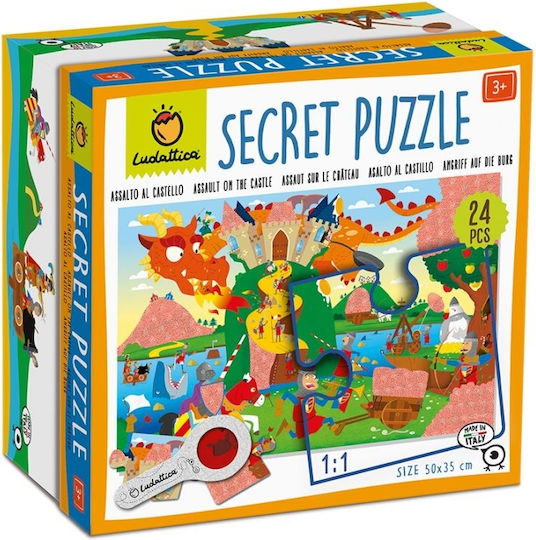 Puzzle secret: Descoperă asediul din castel cu lanterna magică (24k) - Ludattica