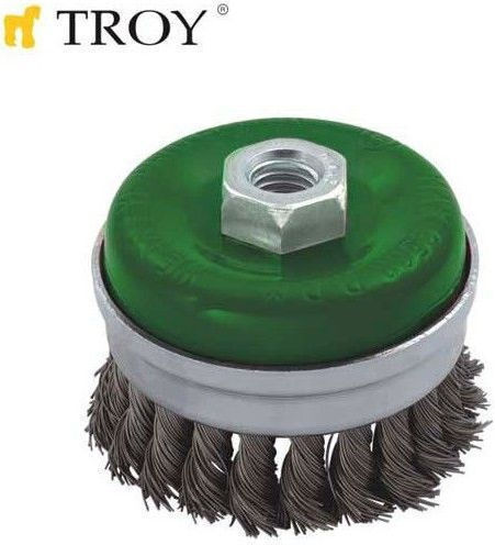 Troy T 27708-100 Werkzeugdrahtbürste Glocke 100mm