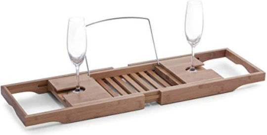 Zeller Επιτοίχια Ραφιέρα Μπάνιου Bamboo 105x22x4cm Καφέ