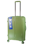 RCM 180-24 Medium Travel Suitcase Green with 4 Wheels Height 65cm.