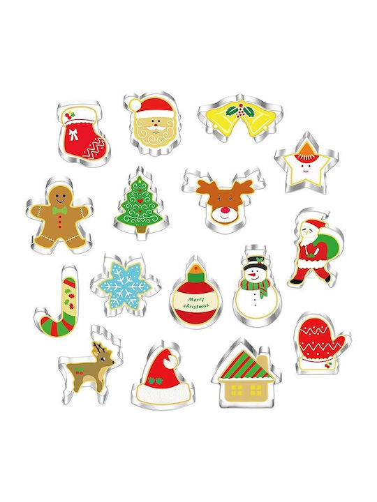 Set Christmas Table Decorations 16pcs