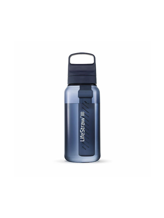 Lifestraw Wasserflasche Kunststoff mit Filter 1000ml Blau