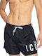 Be Icon Costum De Baie Bărbați Pantaloni Scurți Negru/Alb