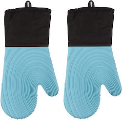 Thermo Pro Kitchen Gloves Set Silicone Blue 2pcs