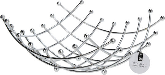 Excellent Houseware Fruitieră Inox Gri 31x31x14buc