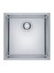Franke MRX 210-40 Drop-In Küchenspüle Inox Satiniert M44xB44cm Silber