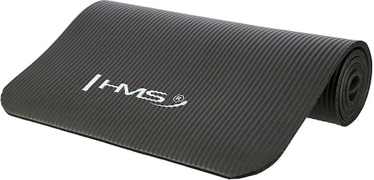 HMS Ym04 Στρώμα Γυμναστικής Pilates Μαύρο (183x61cm)