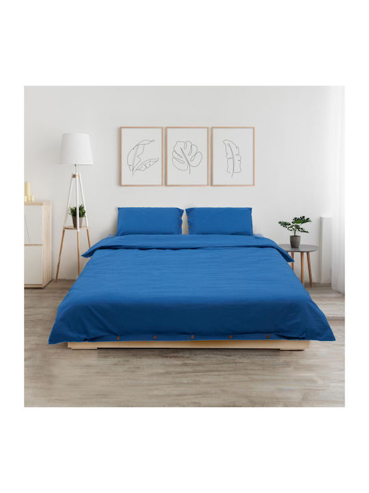 Heinner Σετ Σεντόνια Διπλά 200x220εκ. Blue (4τμχ)