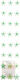 Next Element decorativ pentru proiecte DIY Verde 24buc (10 file)