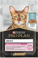 Purina Delicate Nasses Katzenfutter für Katze mit Fisch 85gr