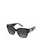 Marc Jacobs Women's Sunglasses with Black Plastic Frame and Black Gradient Lens Marc 698/S 807/9O