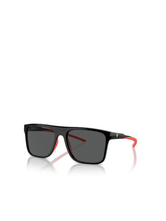 Ferrari Men's Sunglasses with Black Plastic Frame and Black Lens FZ6006 501/87