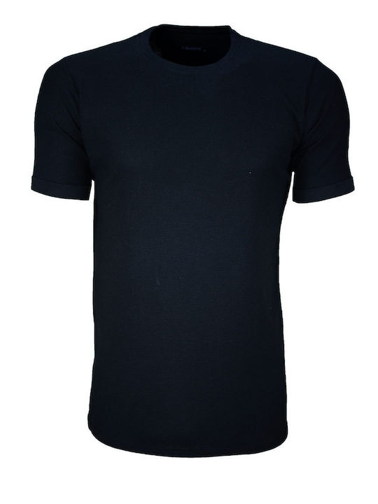 Celeste T-shirt Bărbătesc cu Mânecă Scurtă Negru