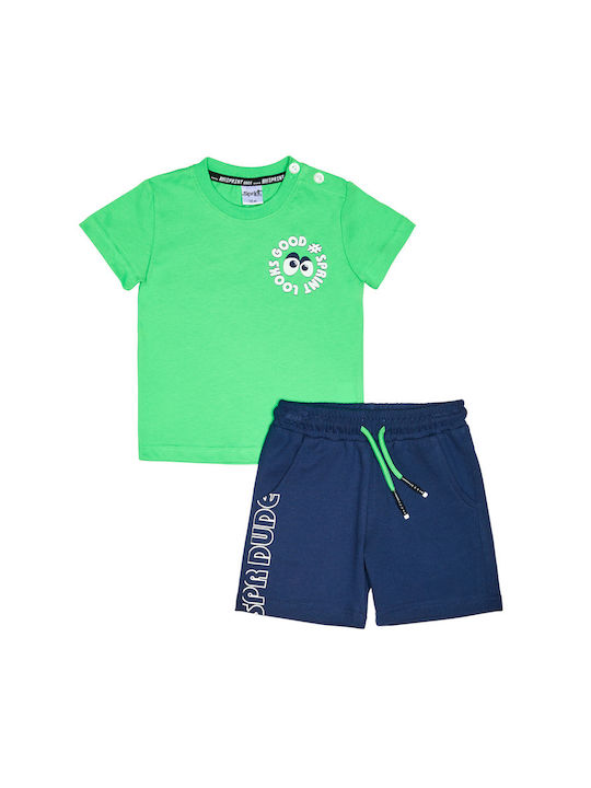 Sprint Kinder Set mit Hose Sommer 2Stück Green