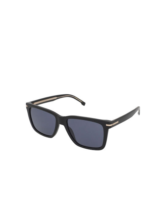 Hugo Boss Sunglasses with Black Plastic Frame and Black Lens Boss 1598/S 807/KU